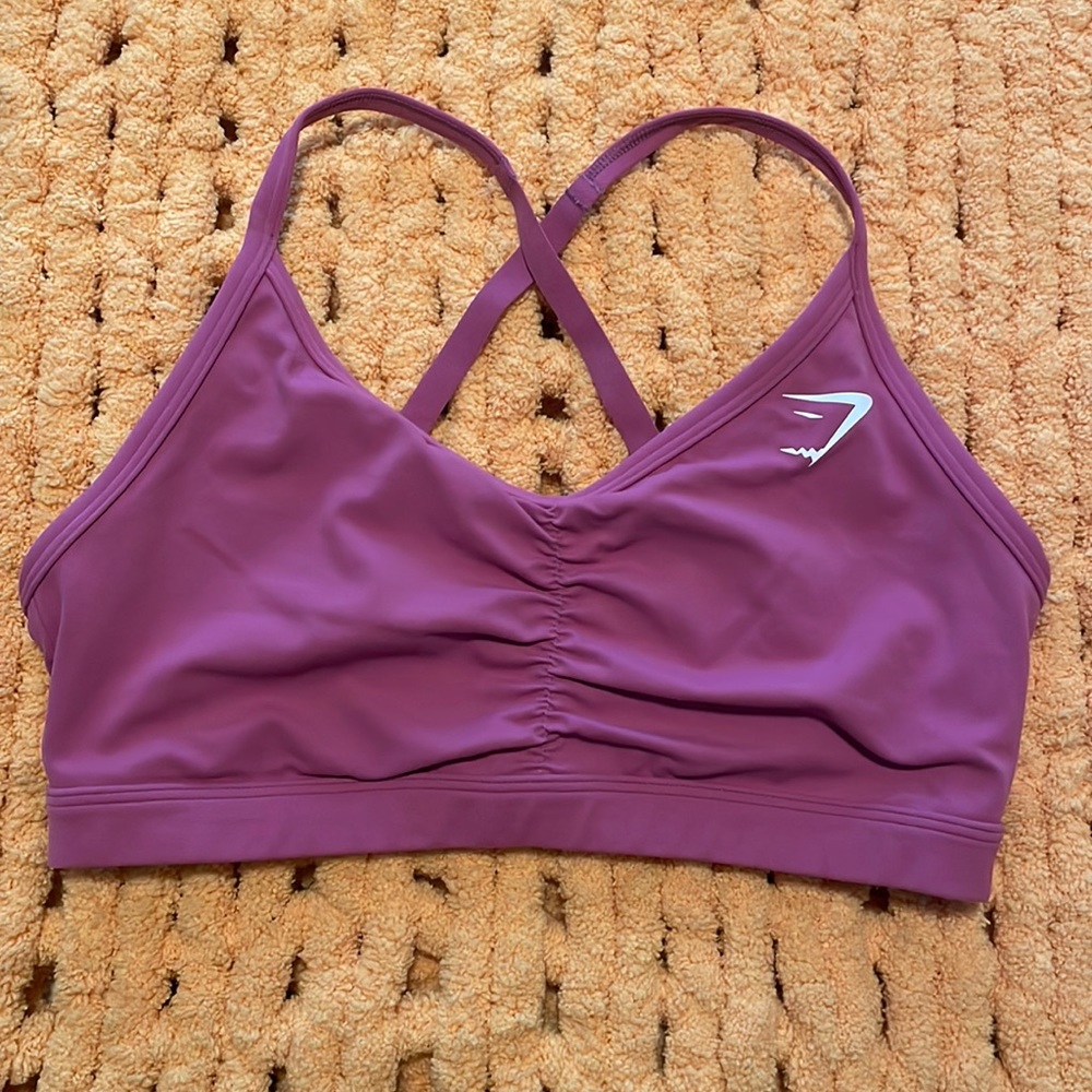 Gymshark ruched sports bra- no padding included